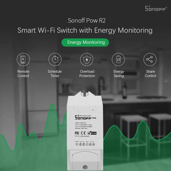 hayeworks limited lagos nigeria Sonoff Pow R2 16A Wifi Smart Switch